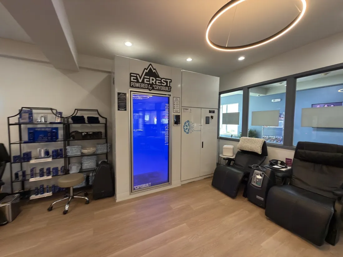 Cryotherapy equipment at bēon Mandeville